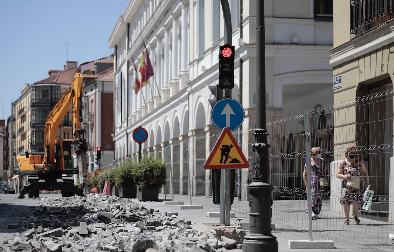 Obras en Angustias, en Valladolid. 