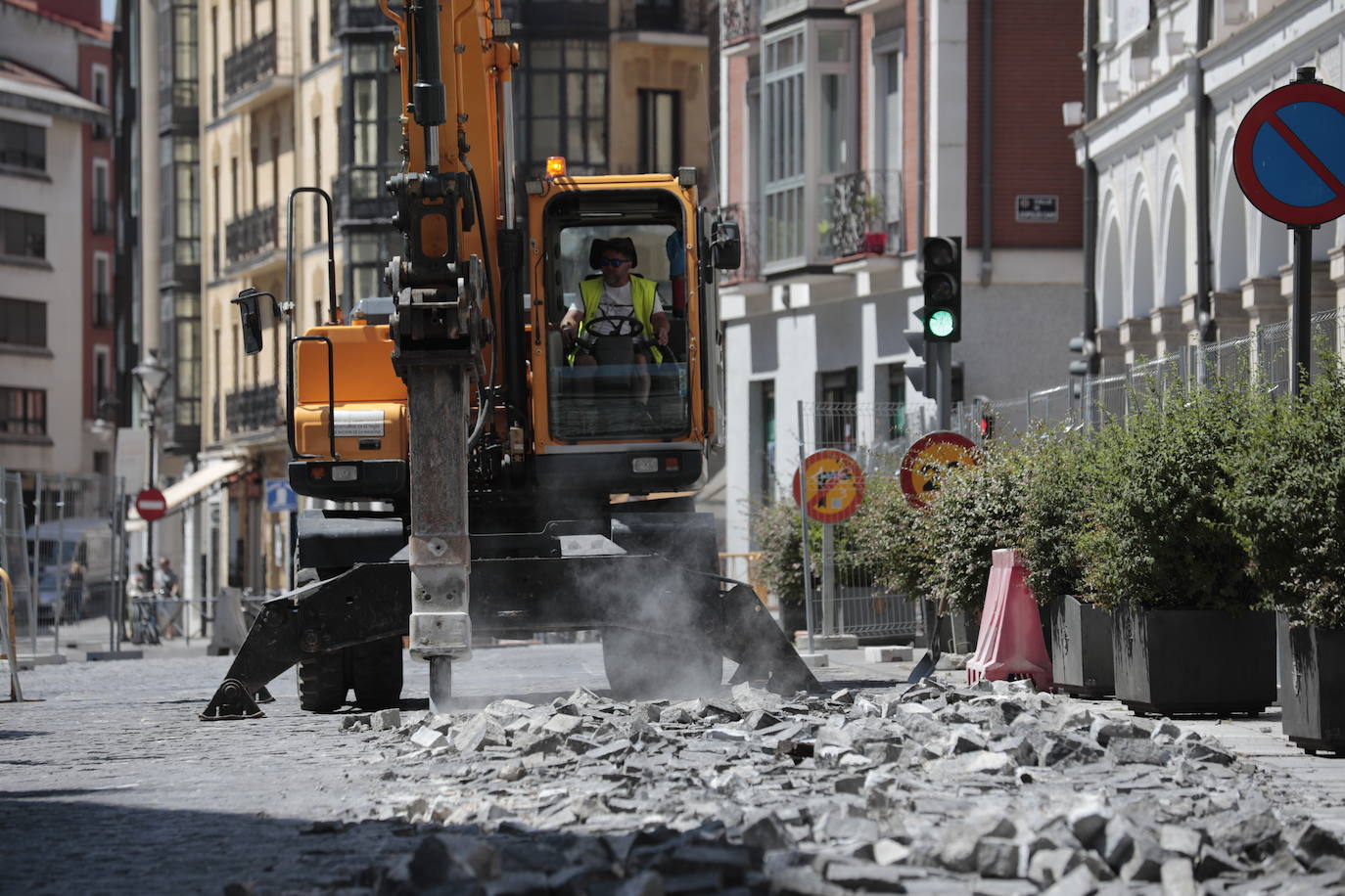 Obras en Angustias, en Valladolid. 