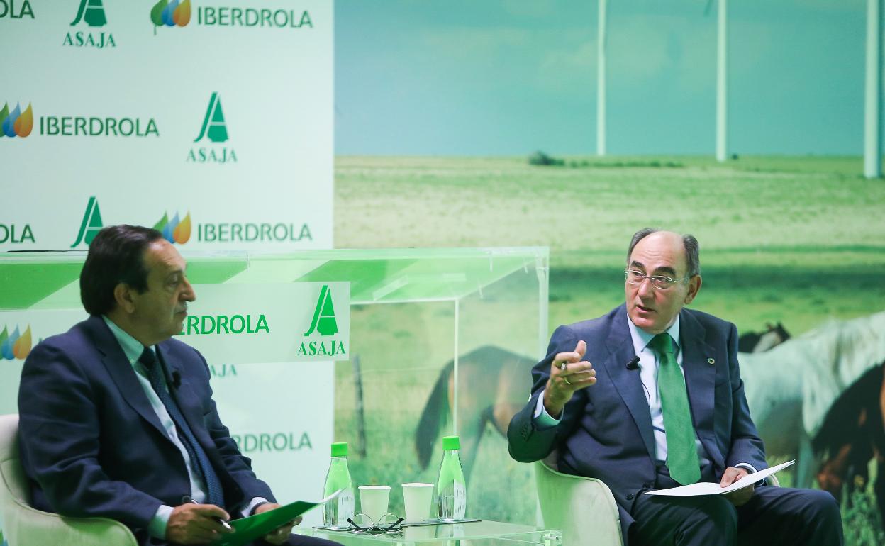 Pedro Barato, presidente de Asaja, e Ignacio Galán. 