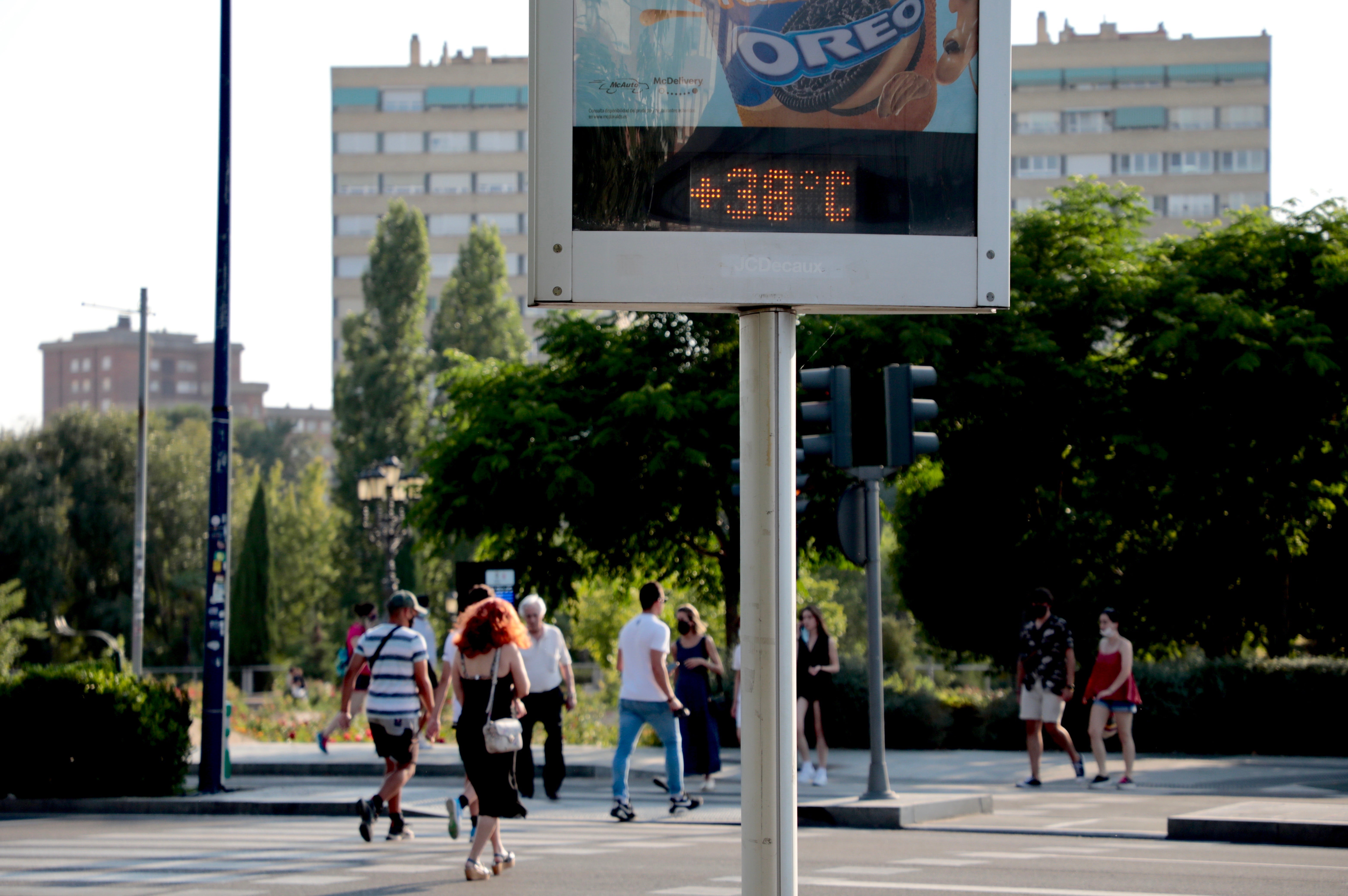 Altas temperaturas este miércoles en Valladolid. 