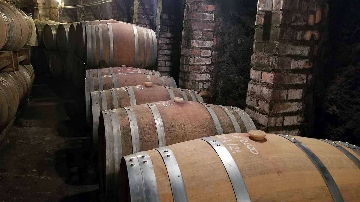 Interior de la única bodega visitable.