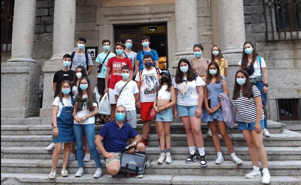 Participantes de Pedrajas de San Esteban en el intercambio juvenil europeo.