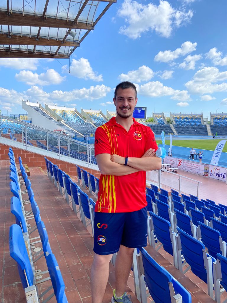 El técnico de atletismo burgalés Rubén Daspet. 