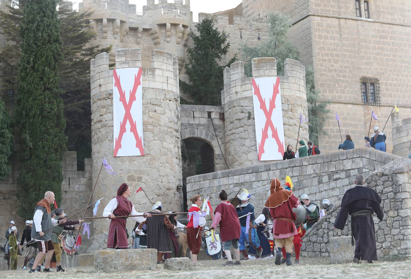 Recreación de la batalla del Castillo de Ampudia.