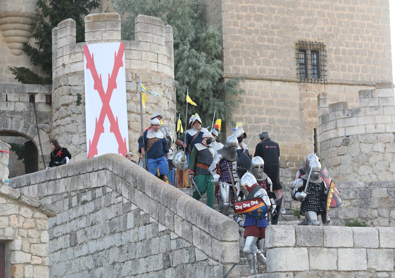 Recreación de la batalla del Castillo de Ampudia.