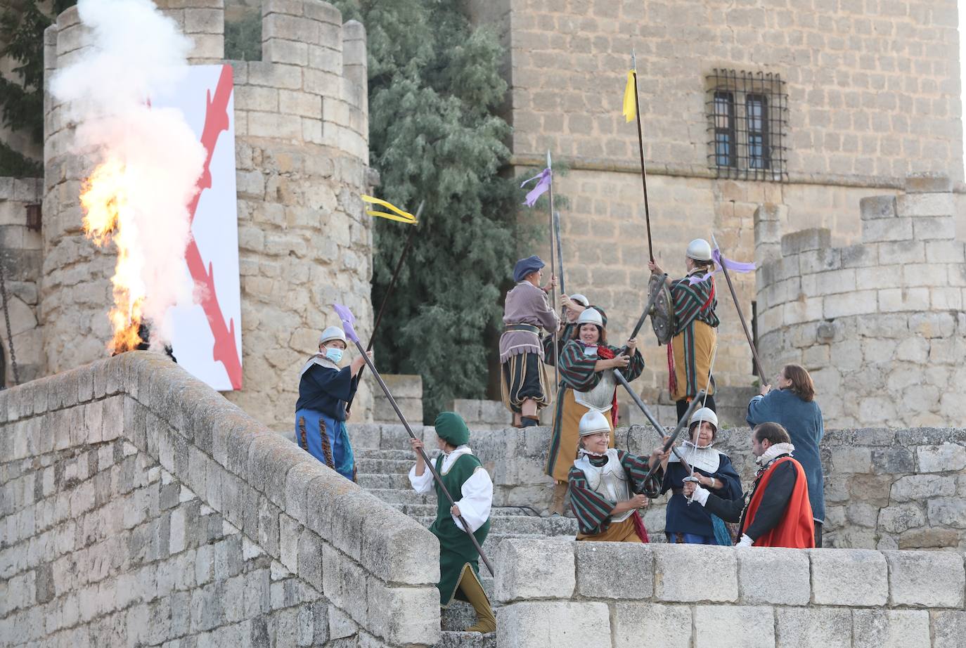 Recreación de la batalla del Castillo de Ampudia.