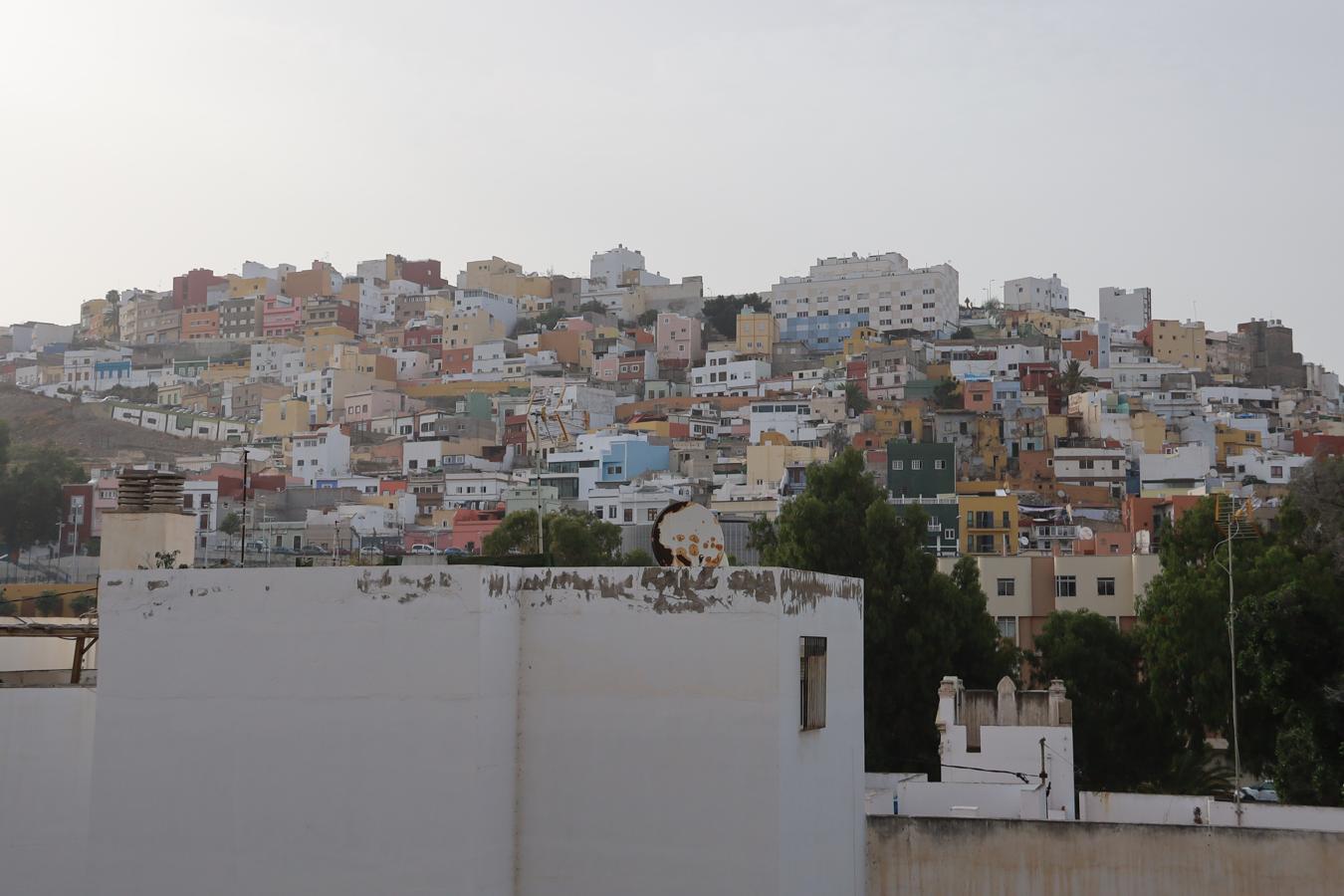 Barrio de Vegueta, con sus características casas de colores. Es donde vive Marcela con su familia.