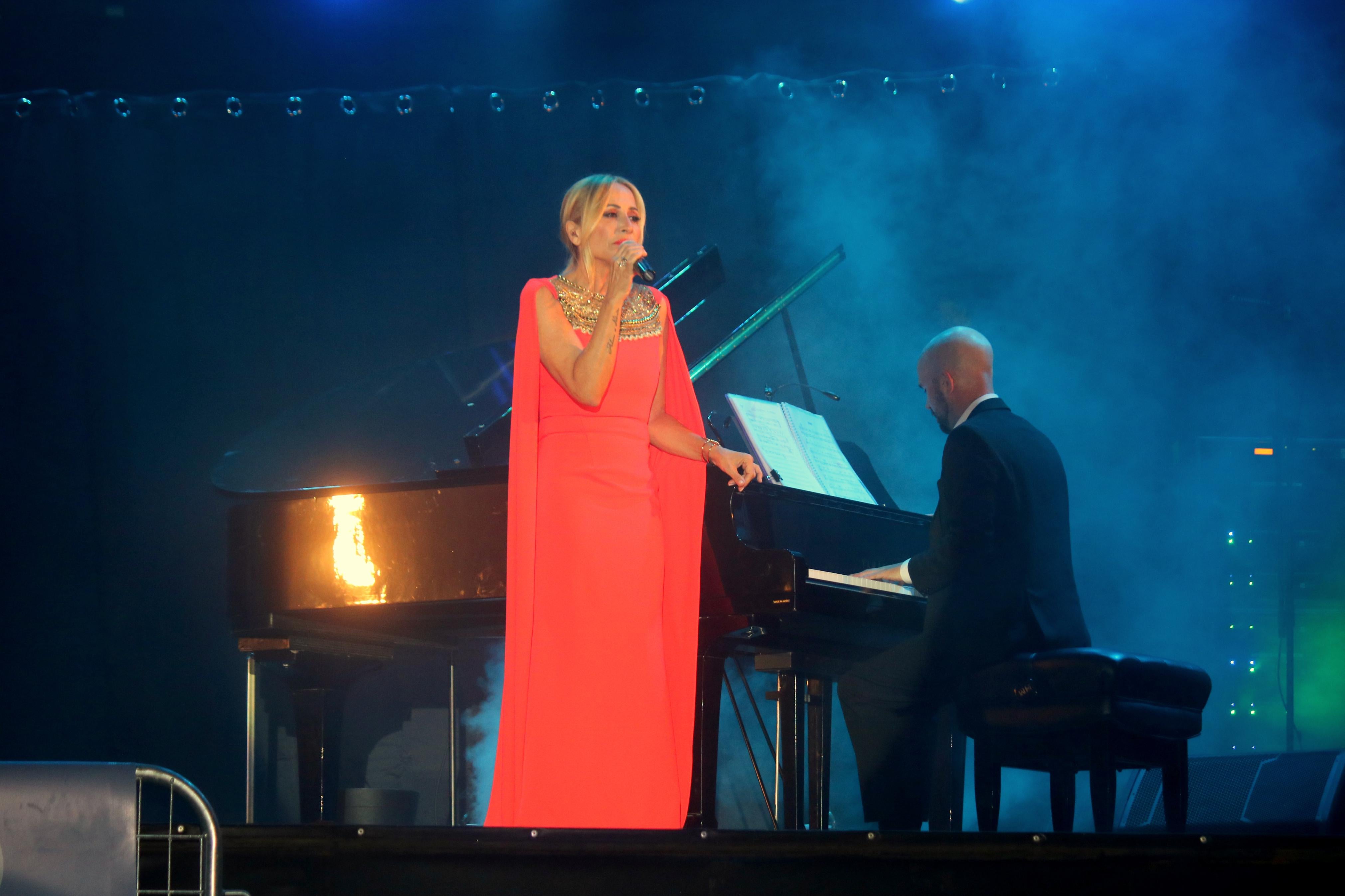 Marta Sánchez actuó el pasado viernes en Torquemada