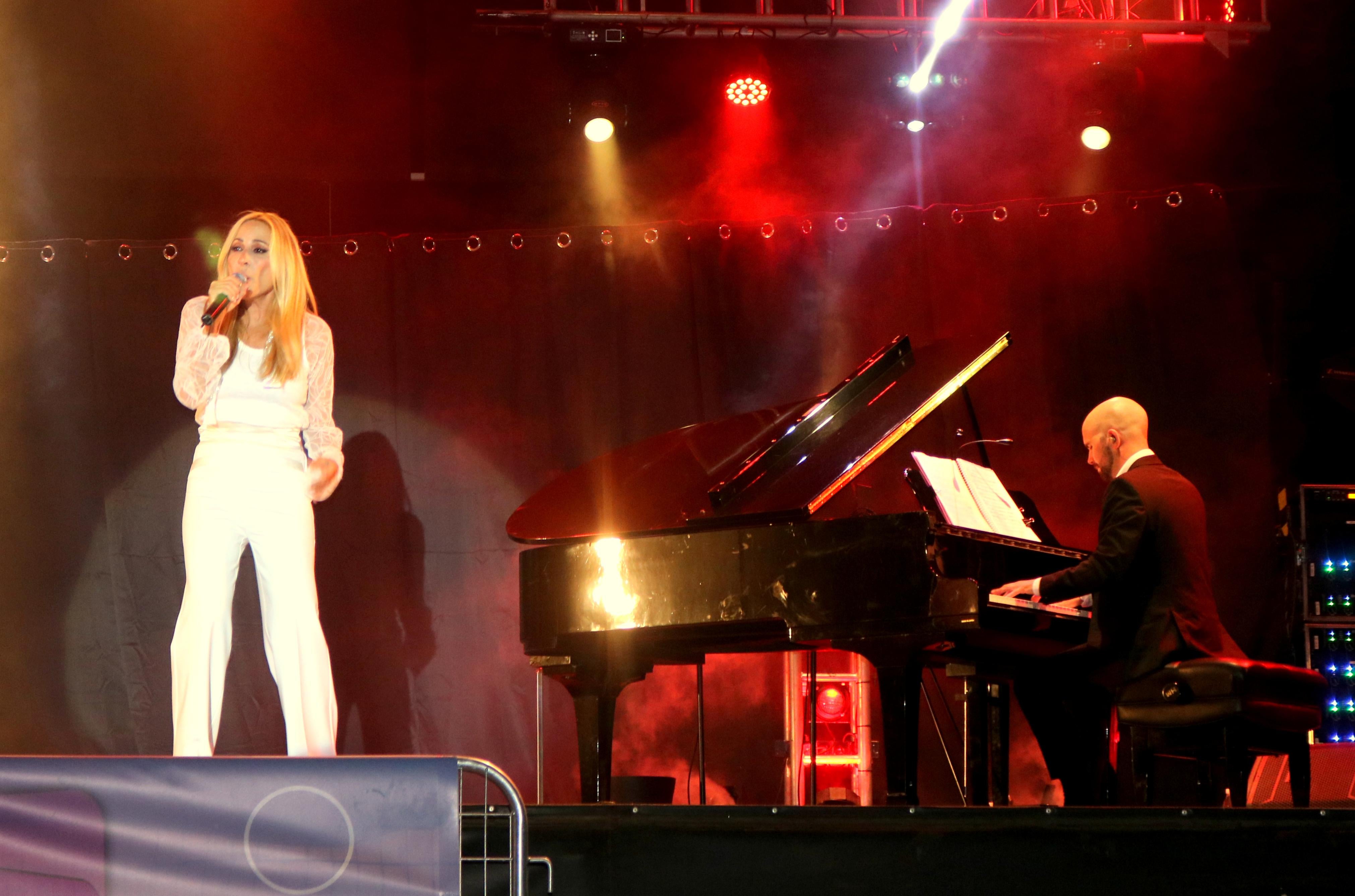 Marta Sánchez actuó el pasado viernes en Torquemada