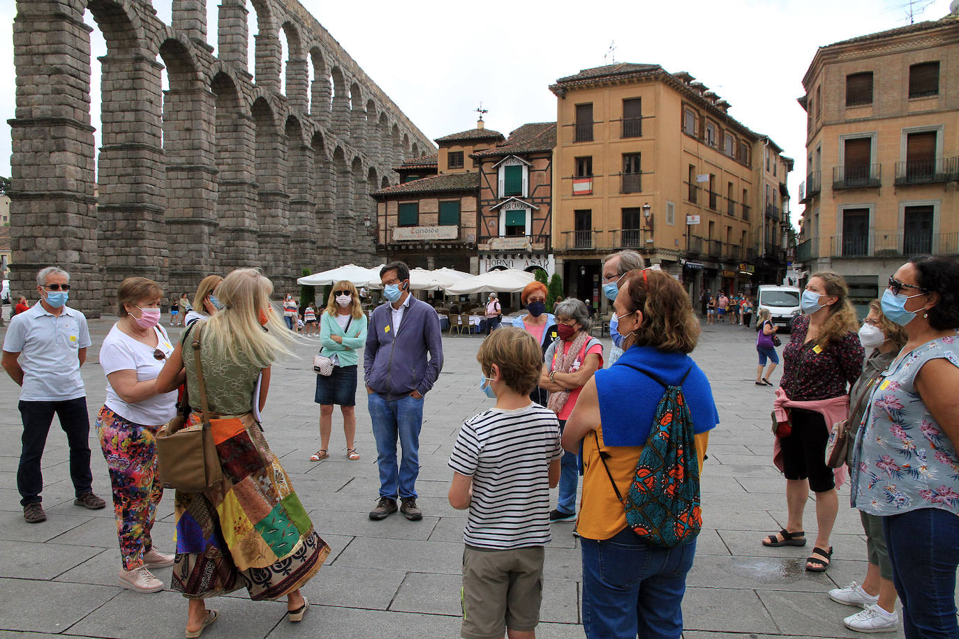 Un momento del recorrido de la visita guiada.
