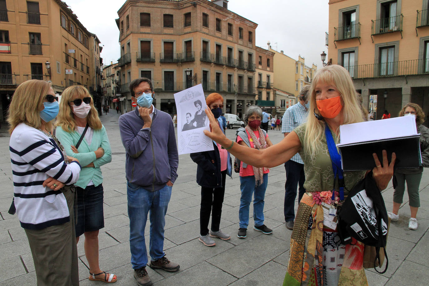 Un momento del recorrido de la visita guiada.