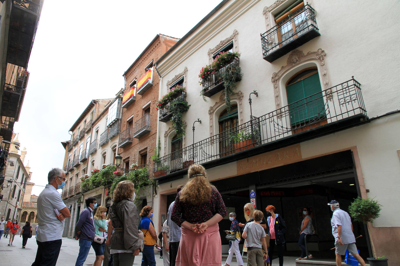 Un momento del recorrido de la visita guiada.