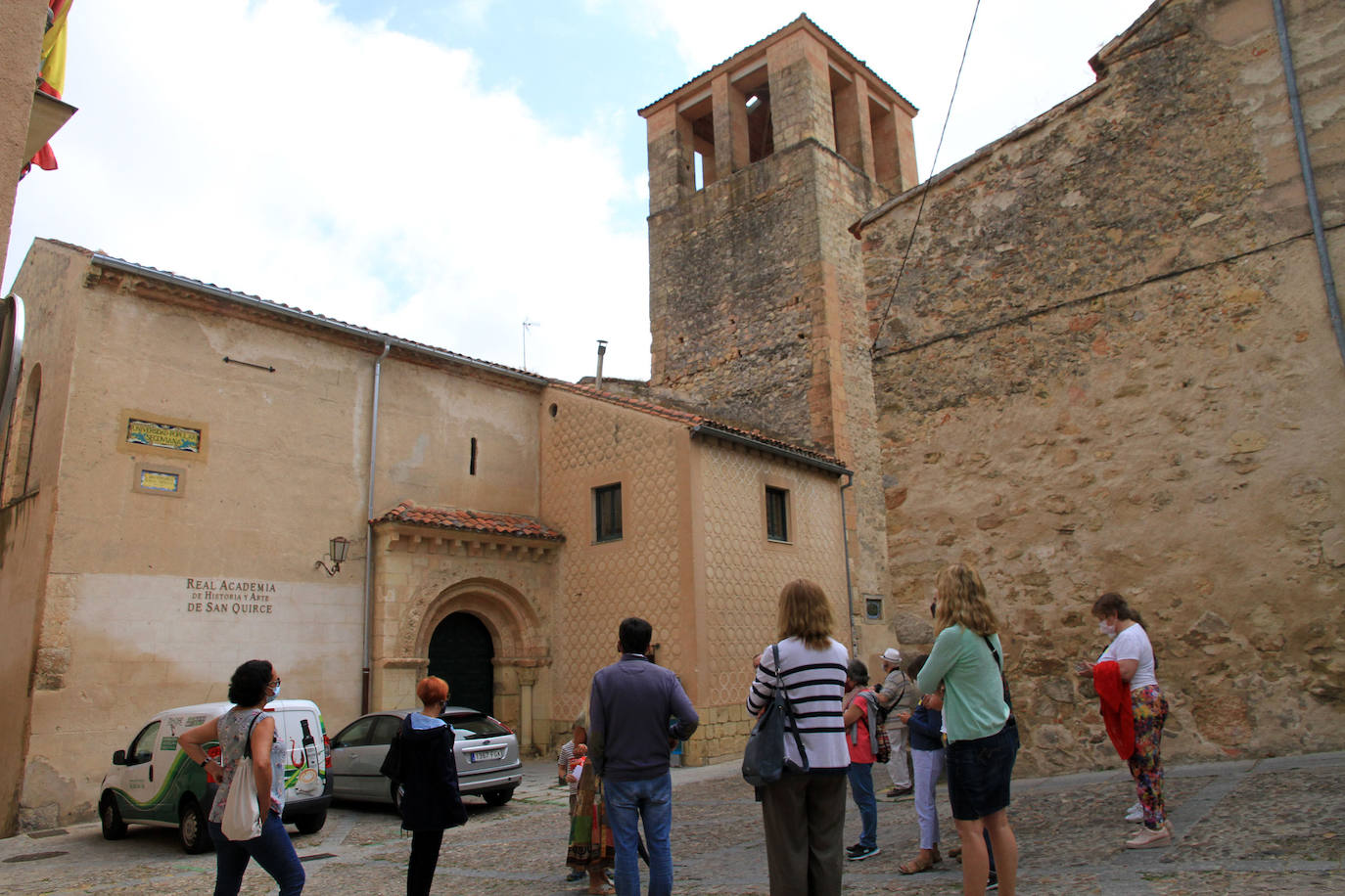 Un momento del recorrido de la visita guiada.