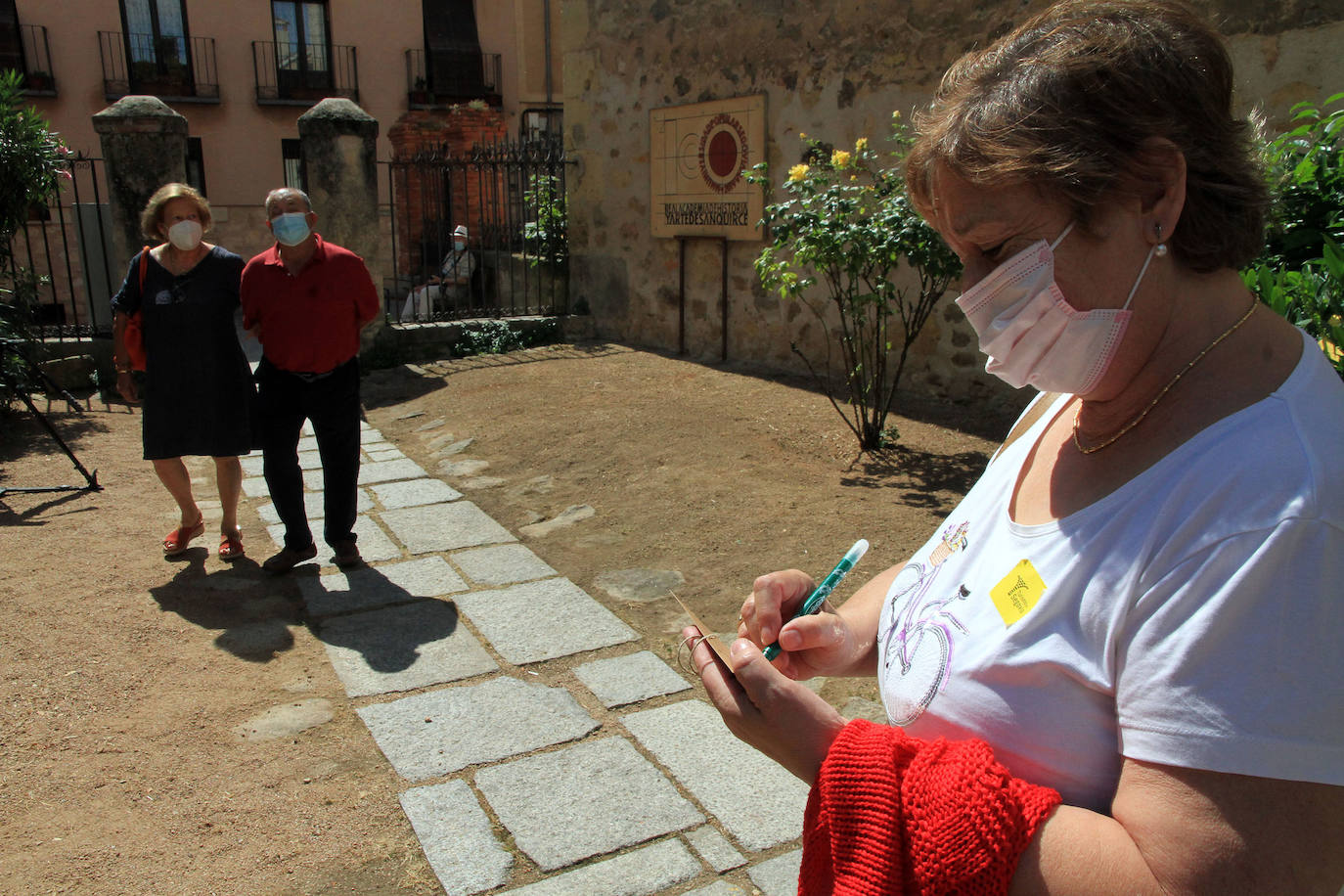 Un momento del recorrido de la visita guiada.