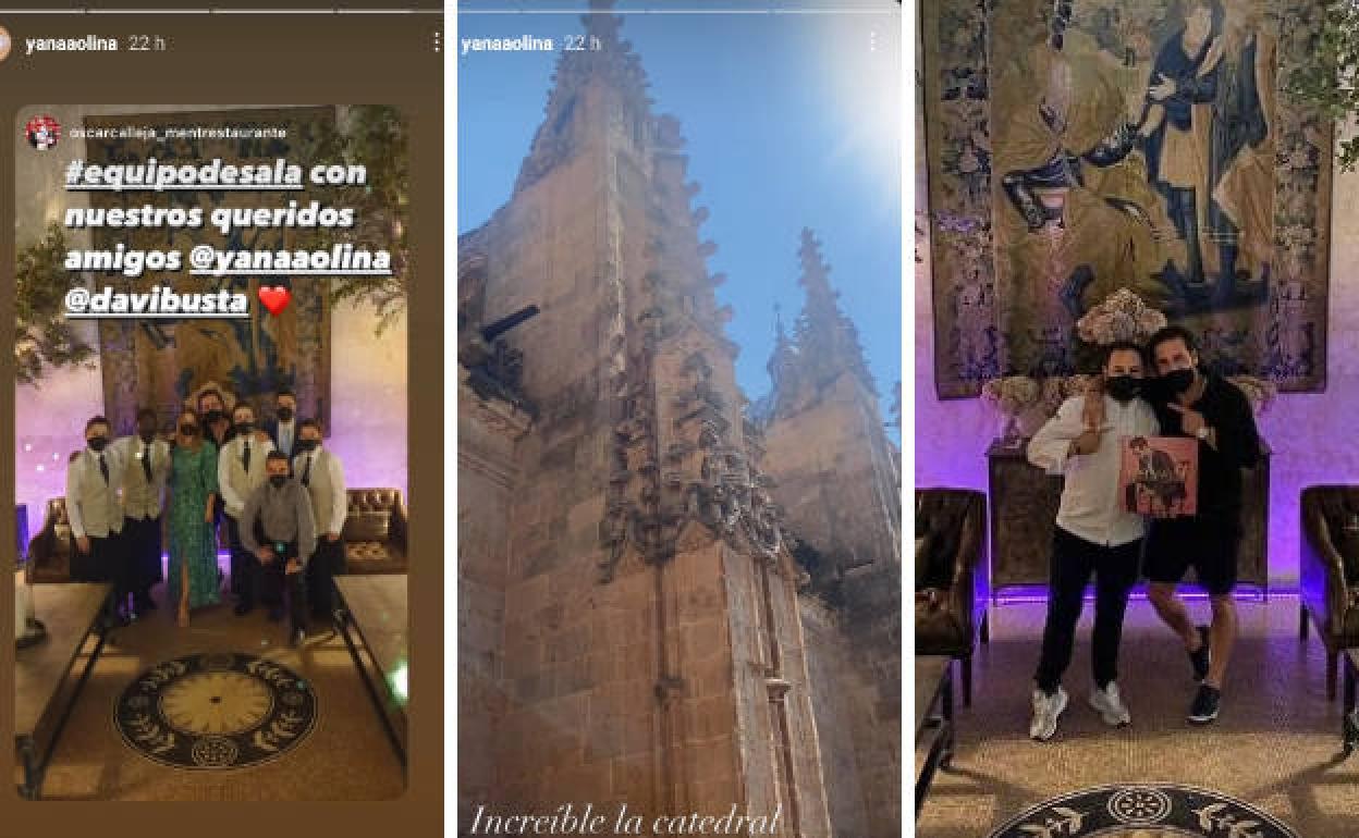 David Bustamante y Yana Olina disfrutan de un fin de semana en Salamanca.