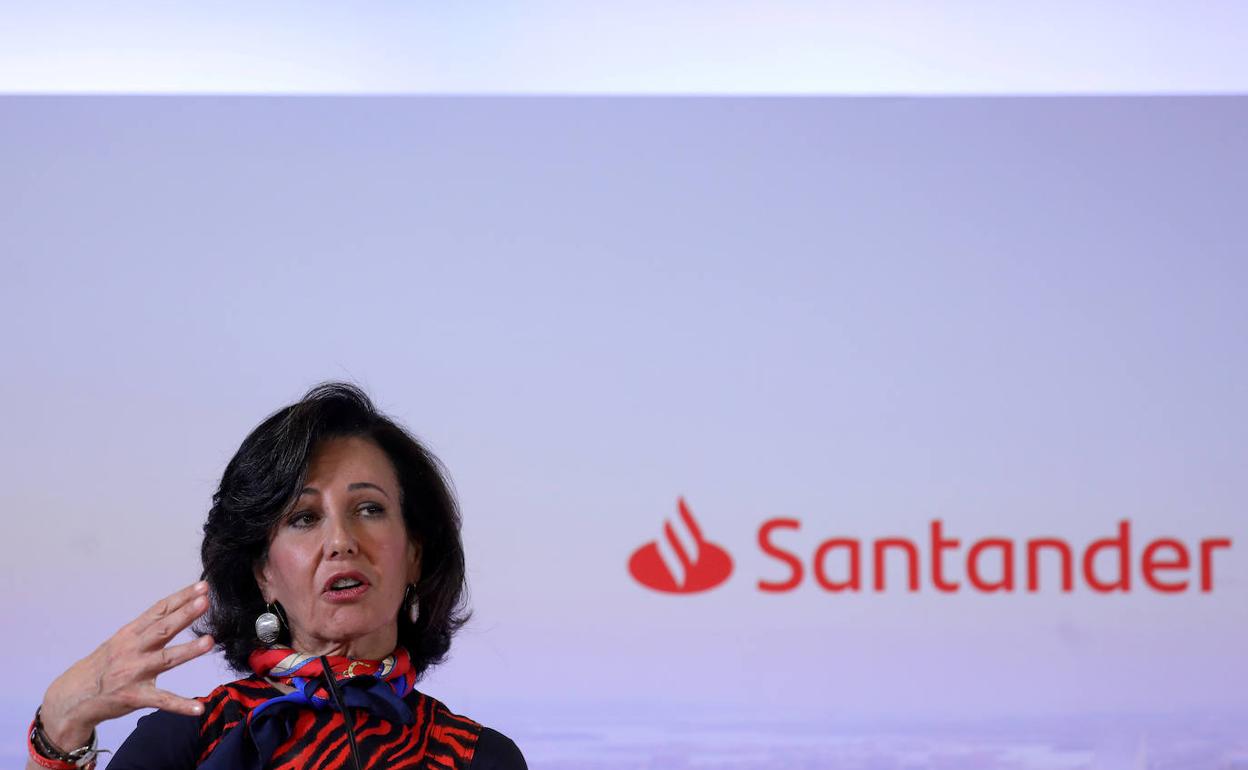 La presidenta de Banco Santander, Ana Botín. 