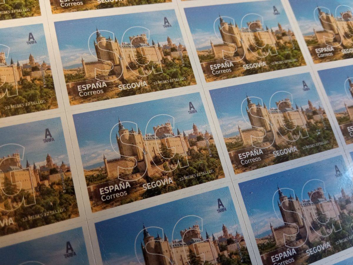 Sellos dedicados a Segovia.