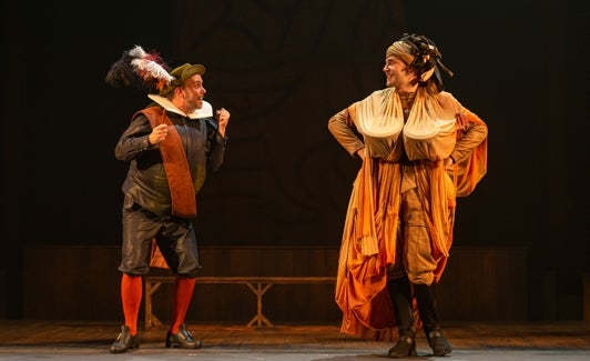 Juan Rana en uno de los entremeses que representa Ron Lalá. 