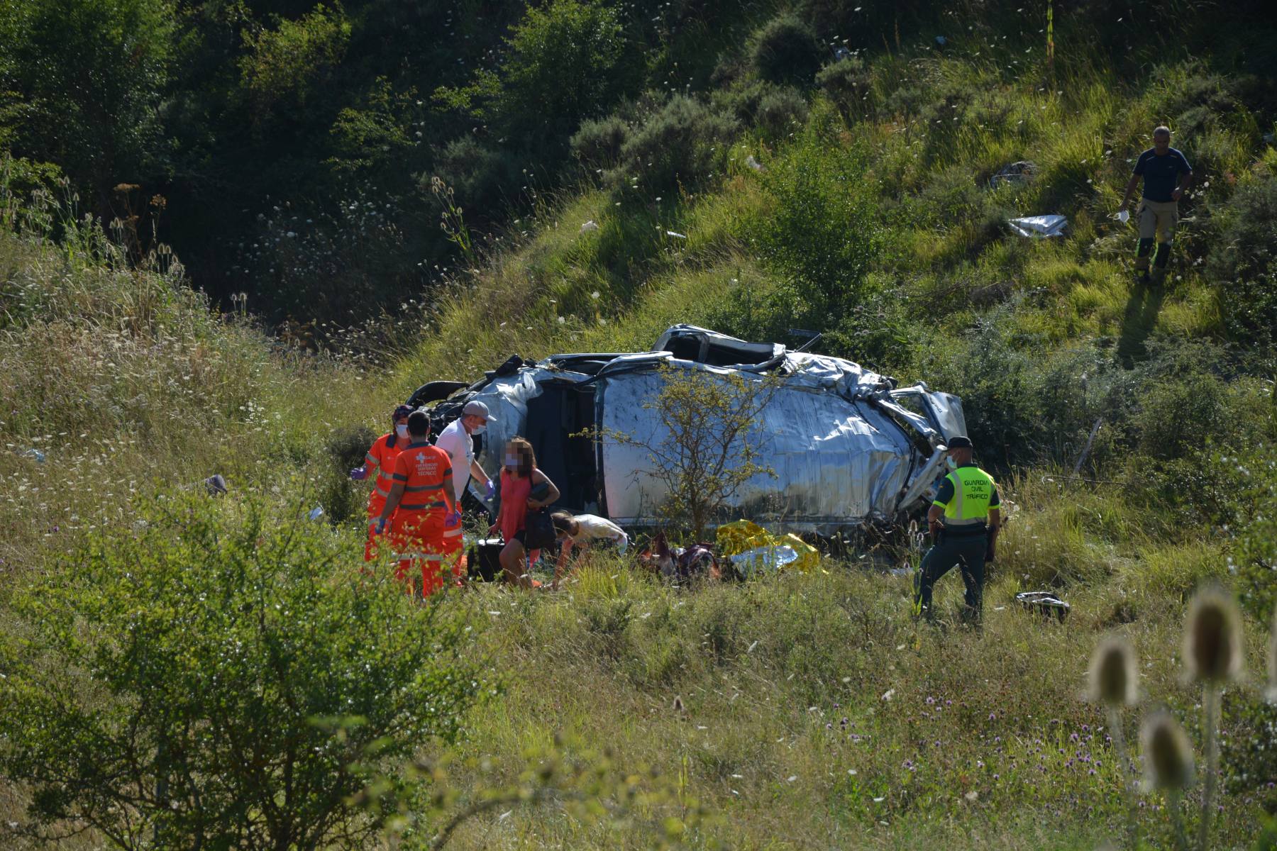 Fotos: Accidente en Monasterio de Rodilla