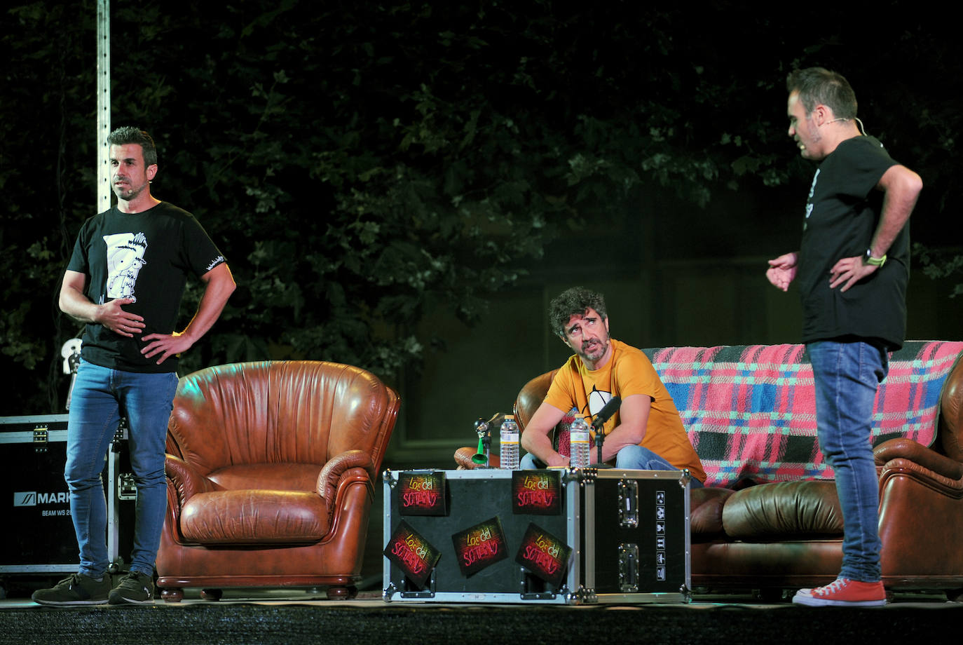 Espectáculo de Los del Sótano en Santovenia de Pisuerga, Valladolid.