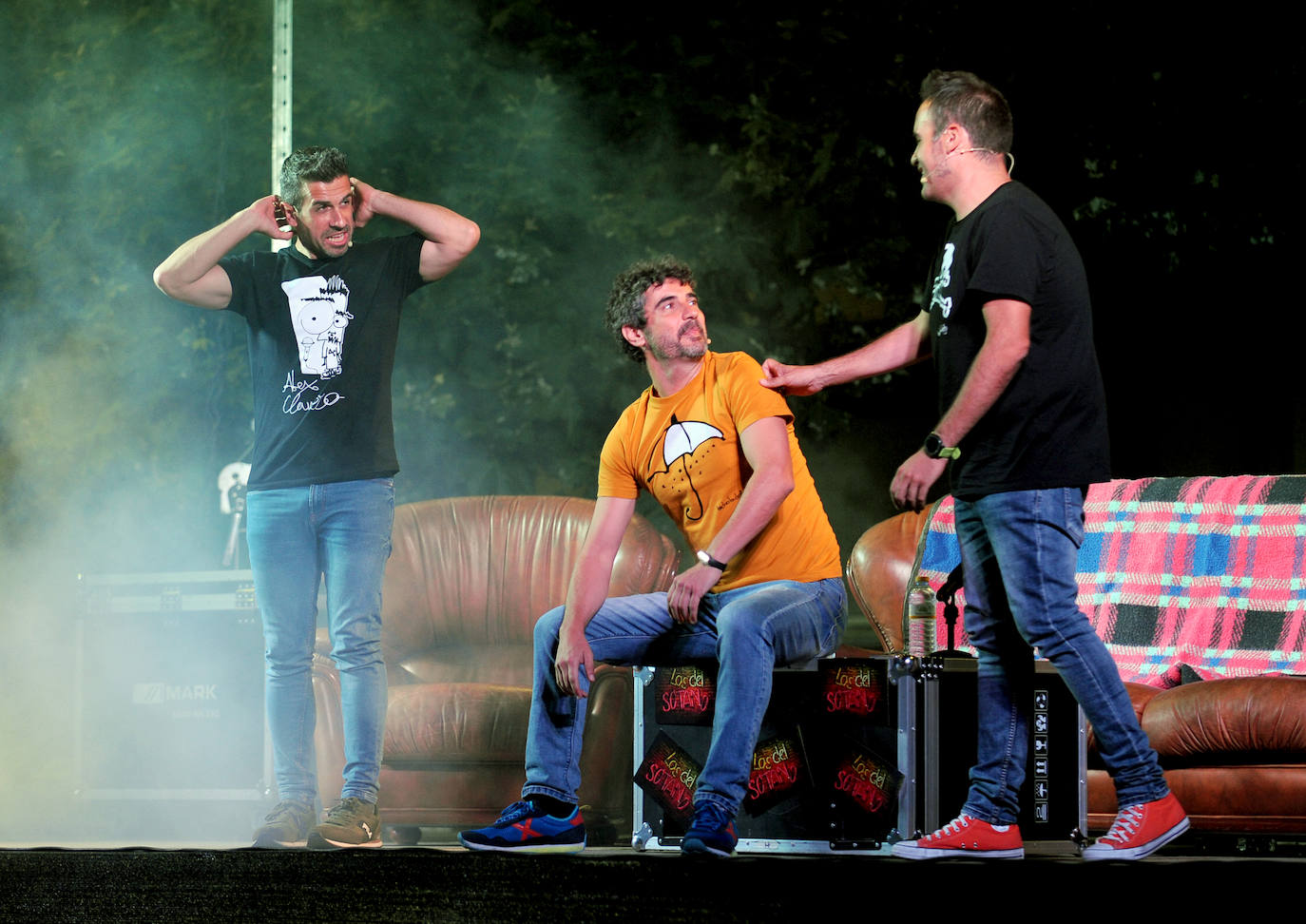 Espectáculo de Los del Sótano en Santovenia de Pisuerga, Valladolid.