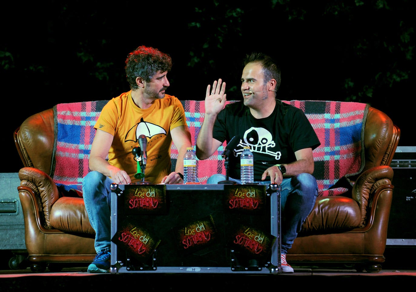 Espectáculo de Los del Sótano en Santovenia de Pisuerga, Valladolid.