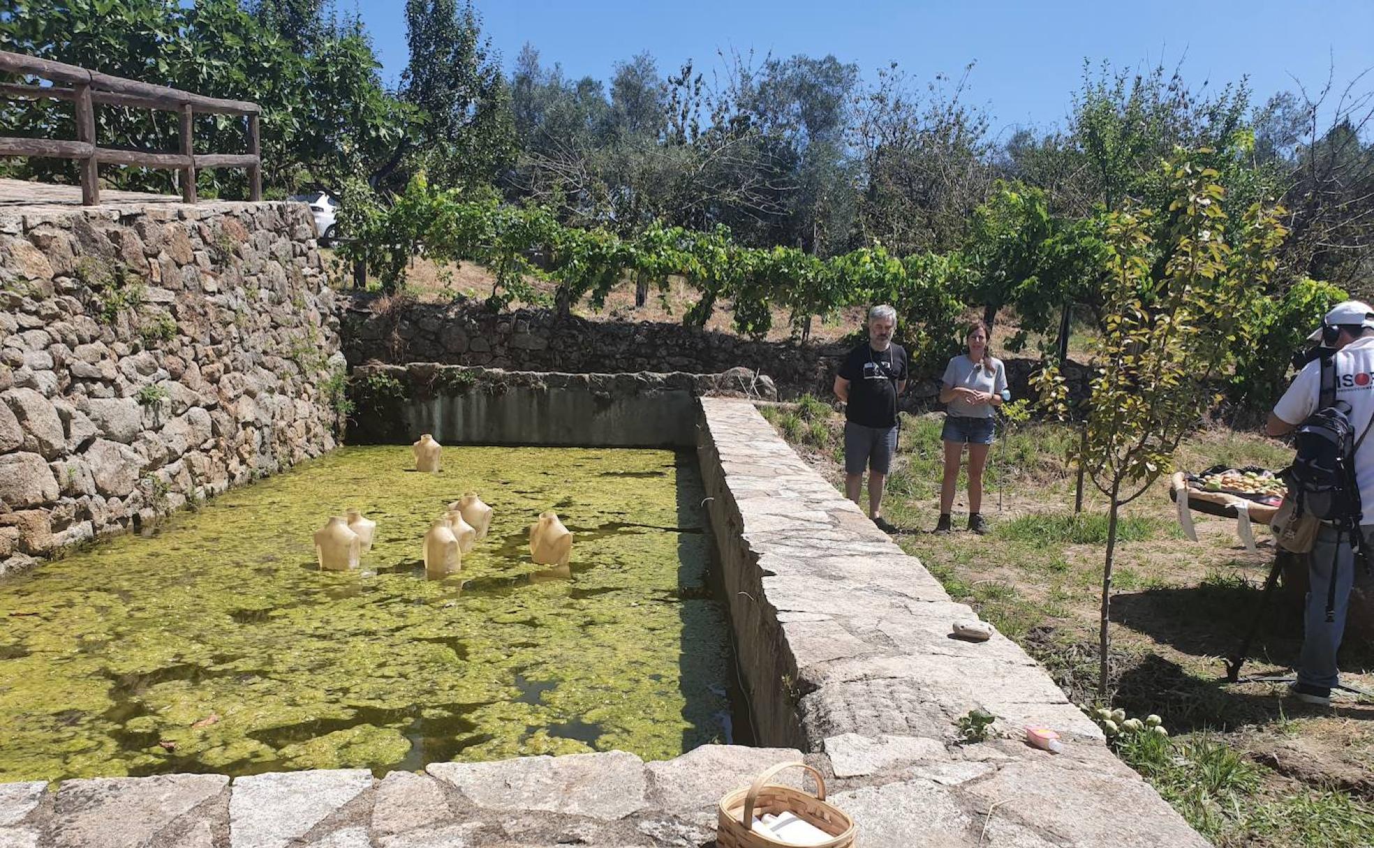 Obra colectiva. Realizada en la poza de El Collao, fue presentada por Jesús Palmero y Ana García. 