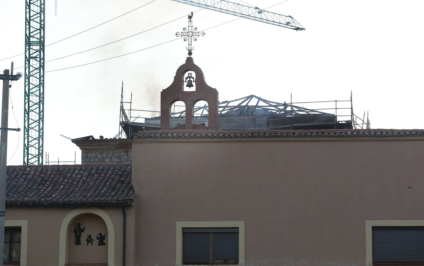 Fotos: Así ha quedado el monasterio de Alconada de Ampudia tras el incendio