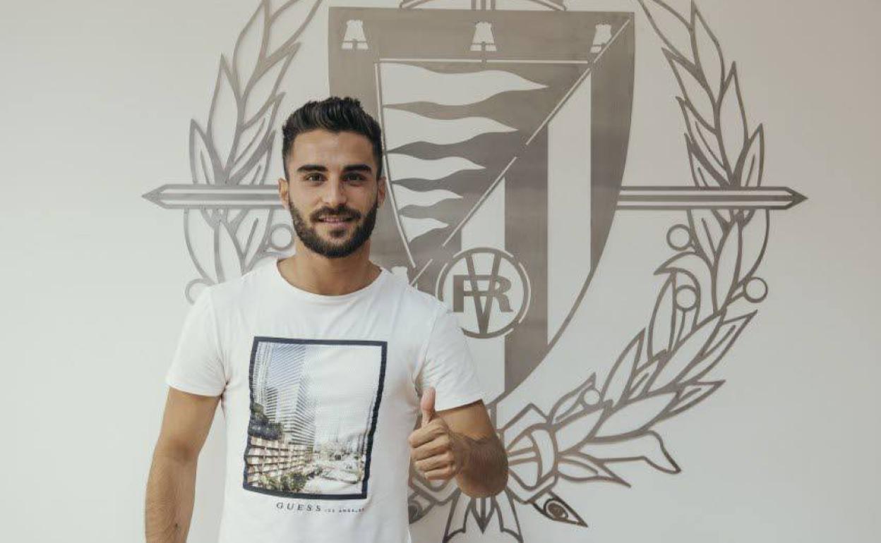 Carlos Doncel, el día de su presentación con el Valladolid. 