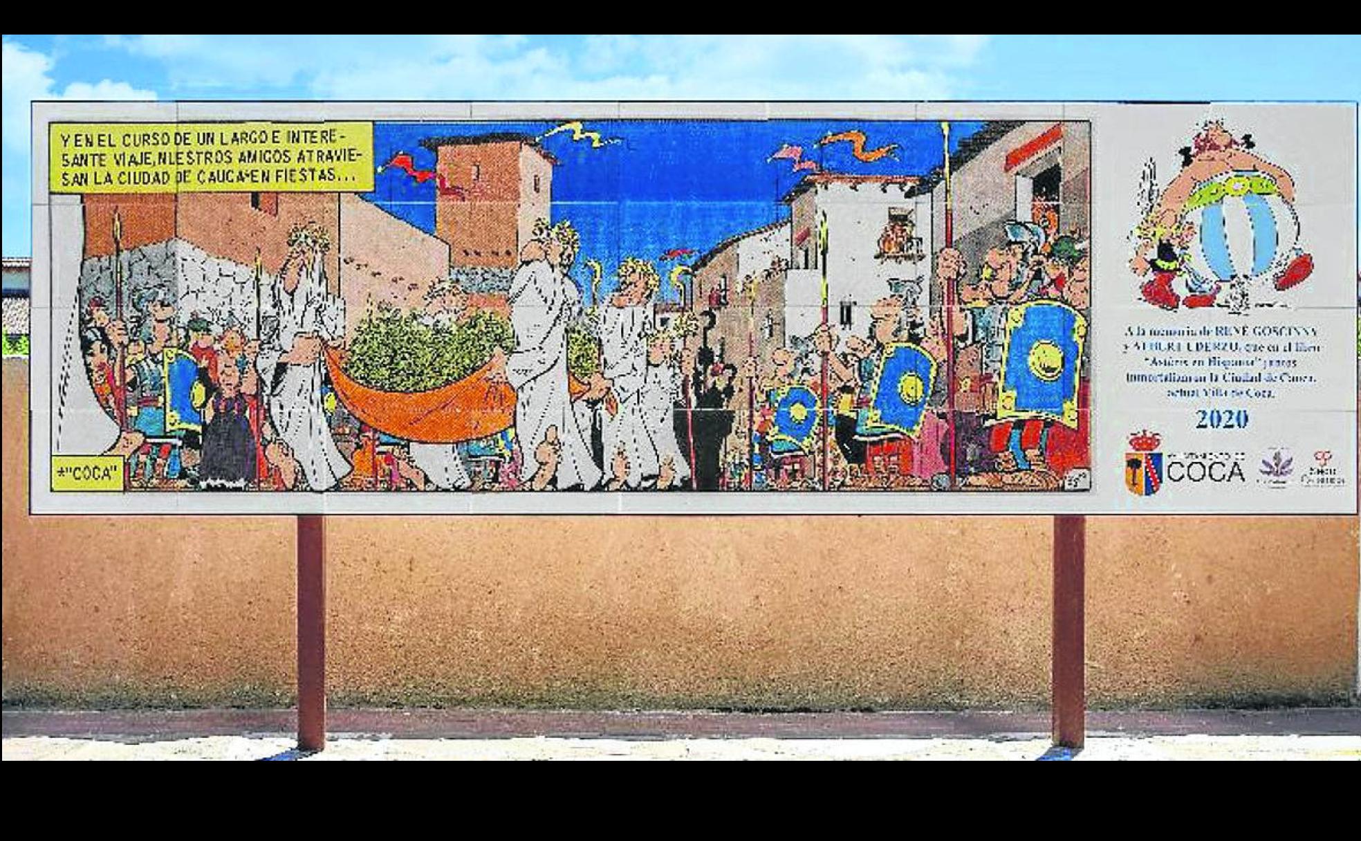 Panel con la viñeta. 