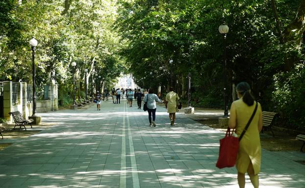 El paseo central del Campo Grande de Valladolid.
