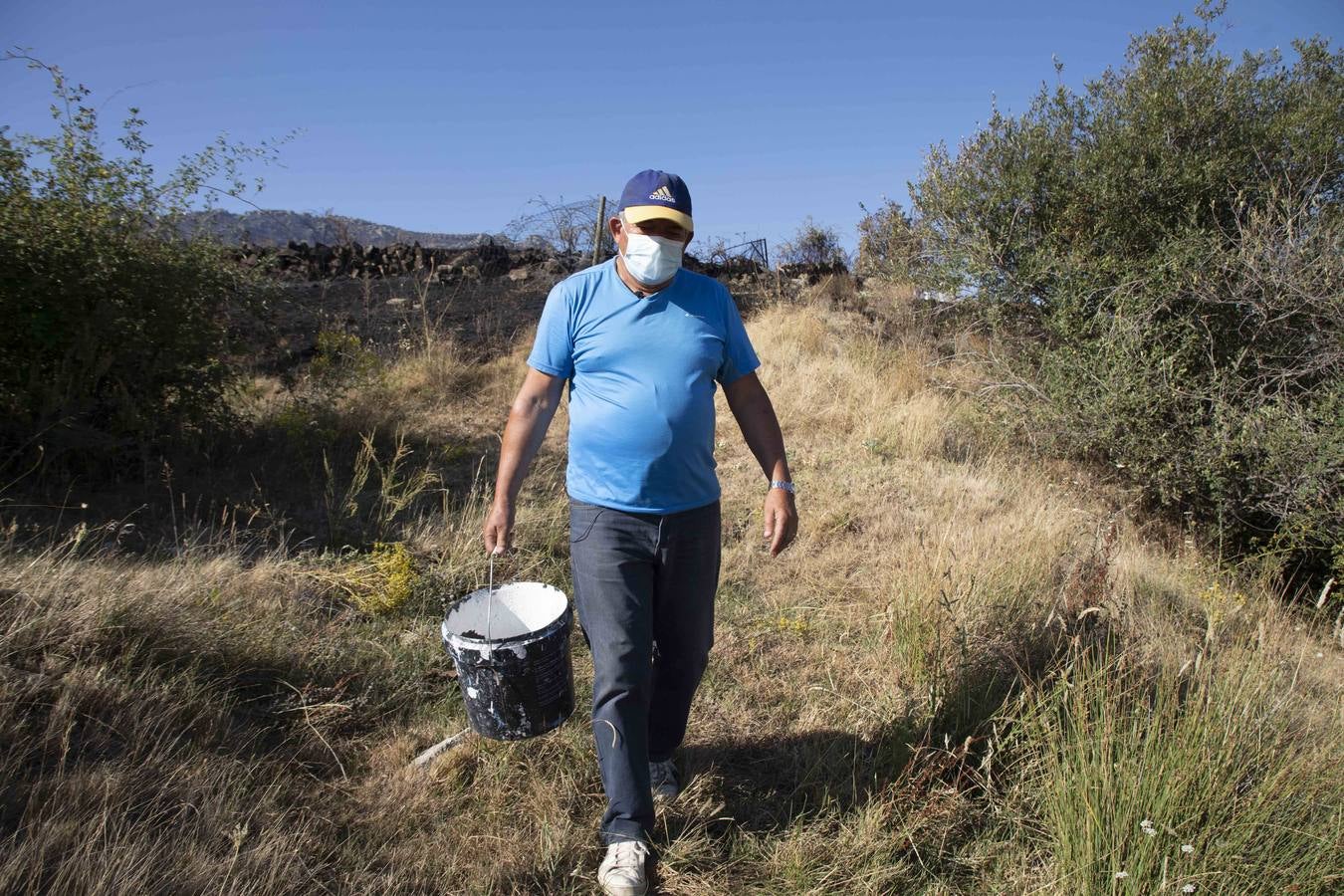 Fotos: Los vecinos desalojados por el incendio de Navalacruz regresan a sus casas