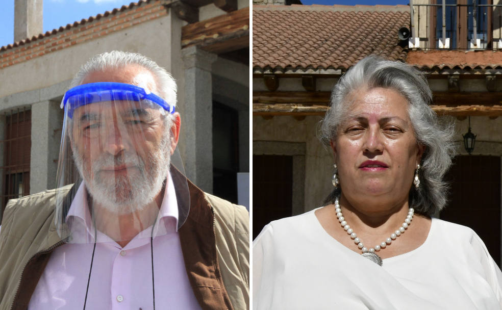 Luis Miguel Pérez y María Jesús Domínguez, alcalde y concejala en Navas de San Antonio.