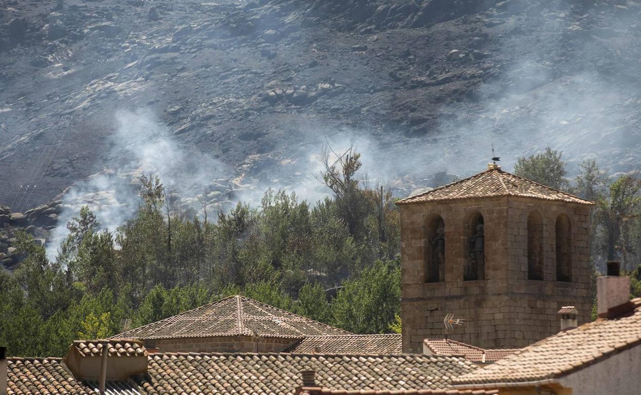 Mironcillo, uno de los pueblos afectados por los incendios de Ávila.