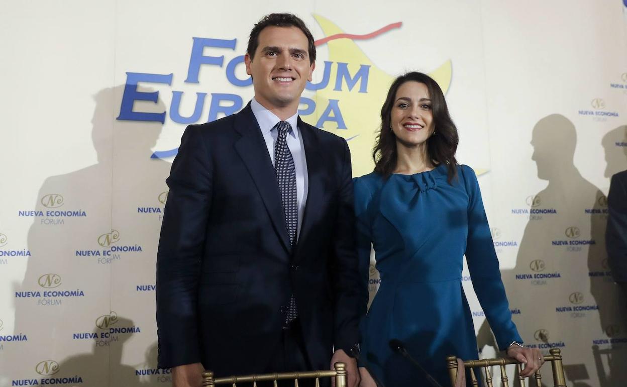 Albert Rivera e Inés Arrimadas, en octubre de 2019.