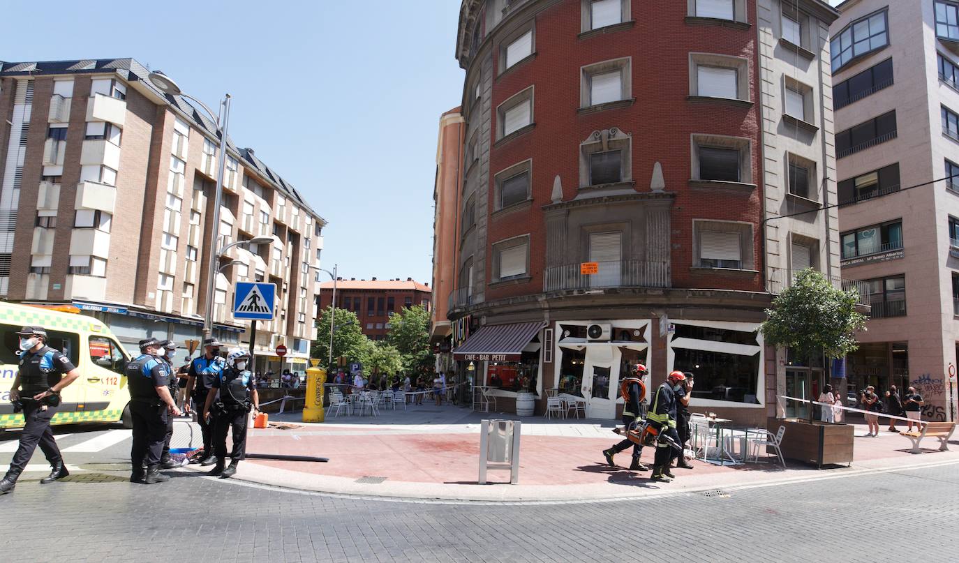 Fotos: Un atropello múltiple en Ponferrada deja una mujer fallecida y cinco heridos