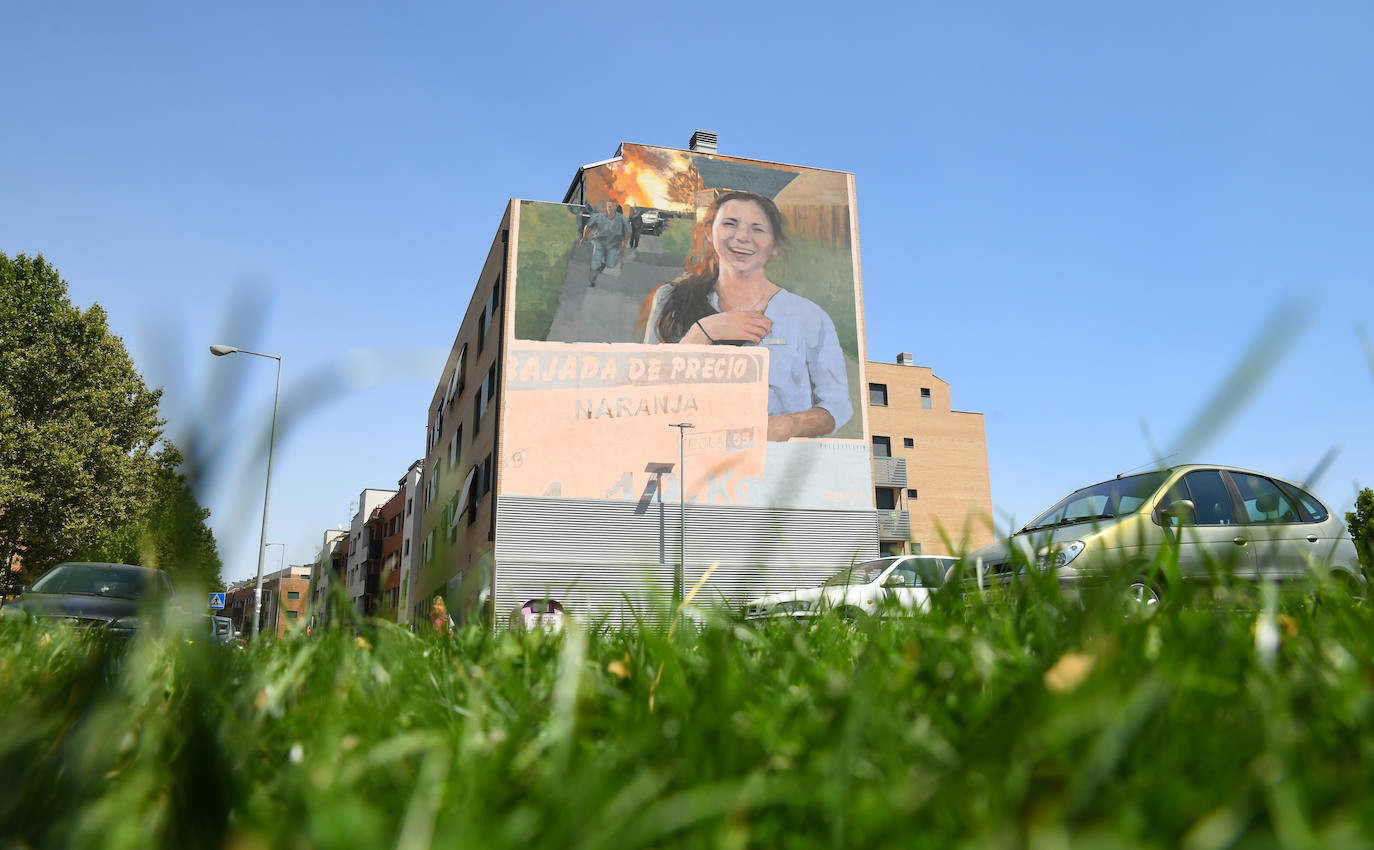 Los murales que lucen en algunas fachadas de Valladolid.