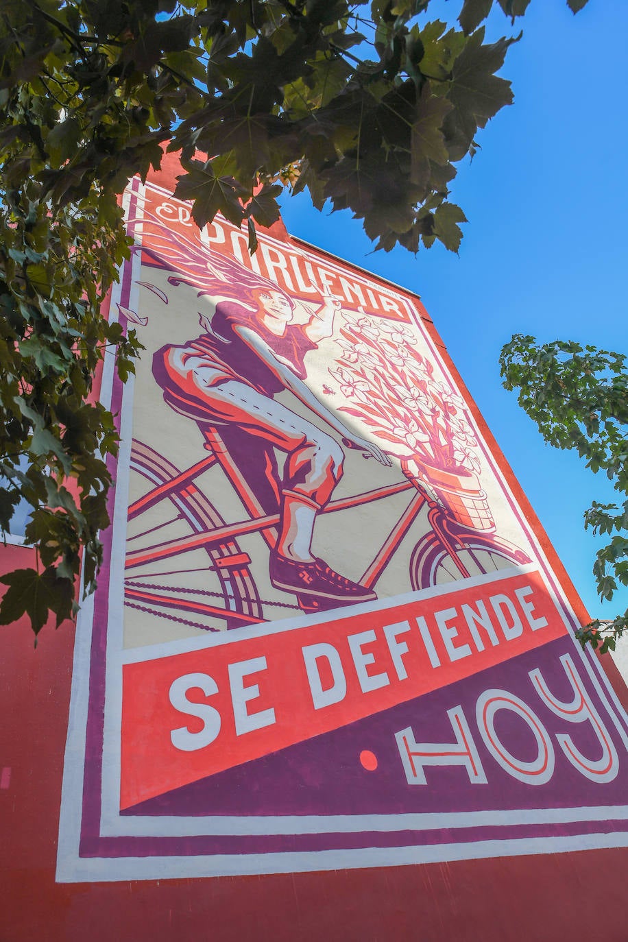 Los murales que lucen en algunas fachadas de Valladolid.