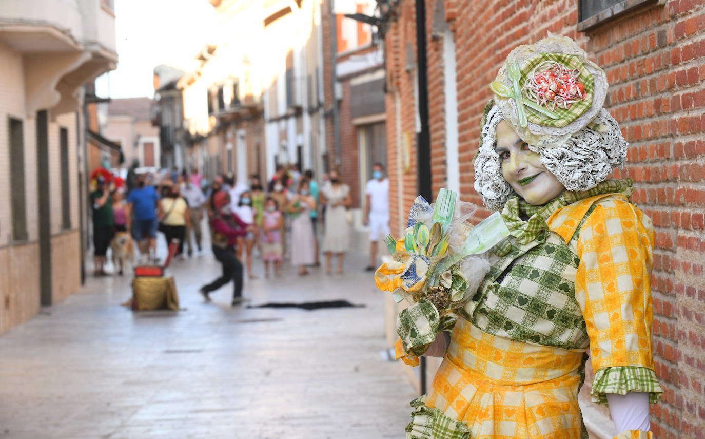Estatuas humanas en Alaejos.