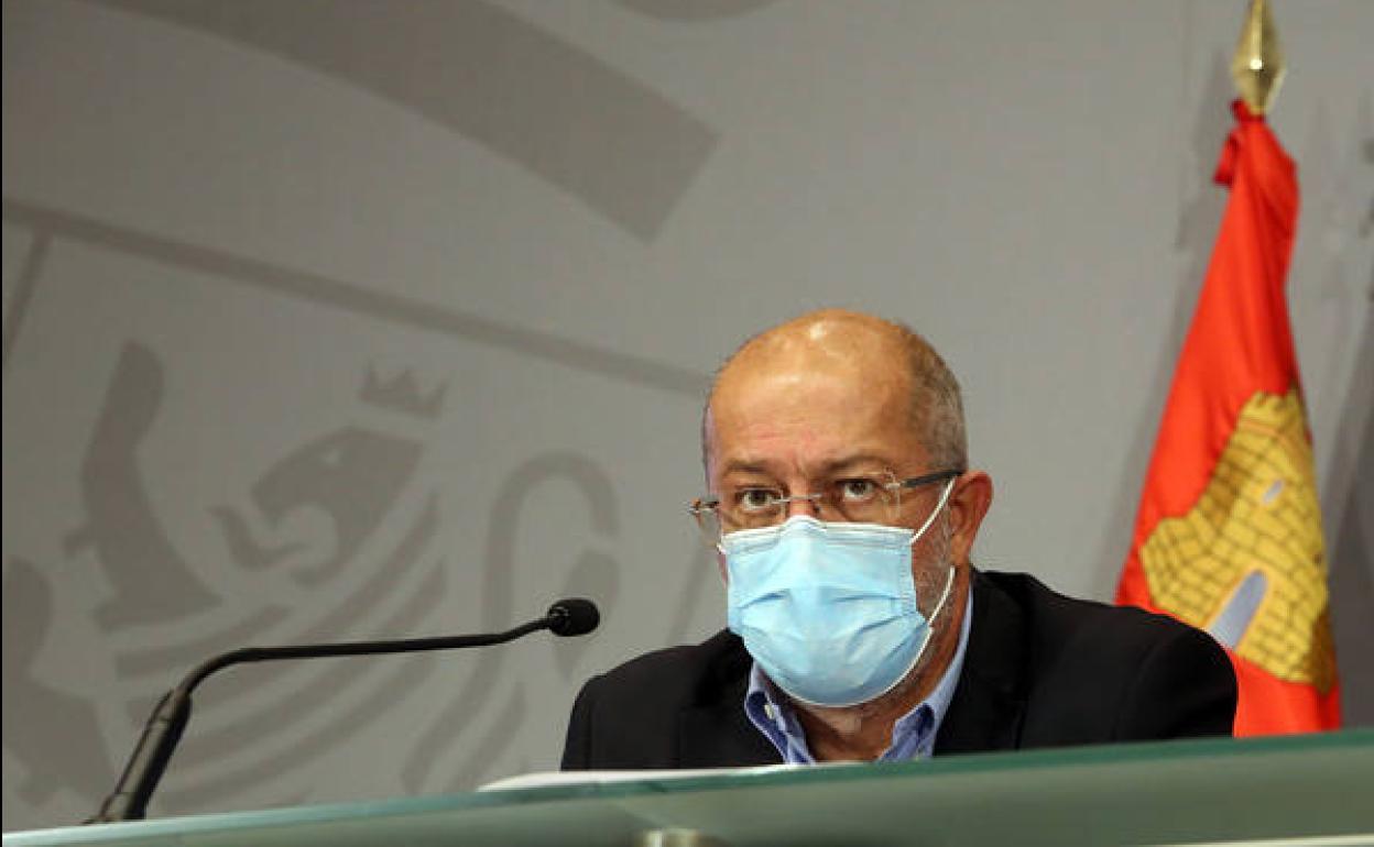 Francisco Igea, durante la rueda de prensa.