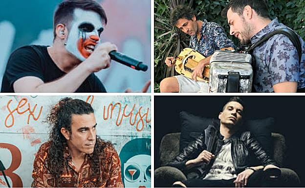 De izquierda a derecha y de arriba a abajo, Mafalda, Fetén Fetén, Mr. Kilombo y Thomas Potiron.