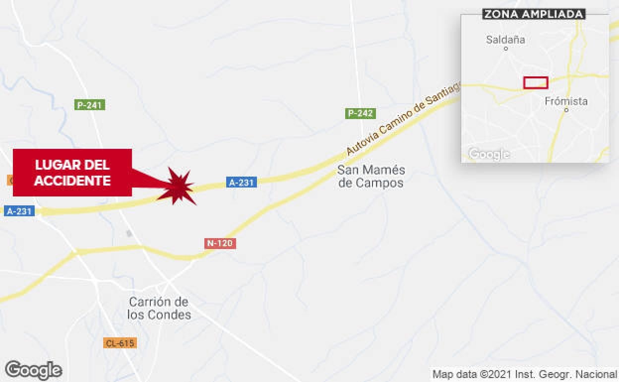 Trasladado en helicóptero un motorista herido en un accidente en la A-231