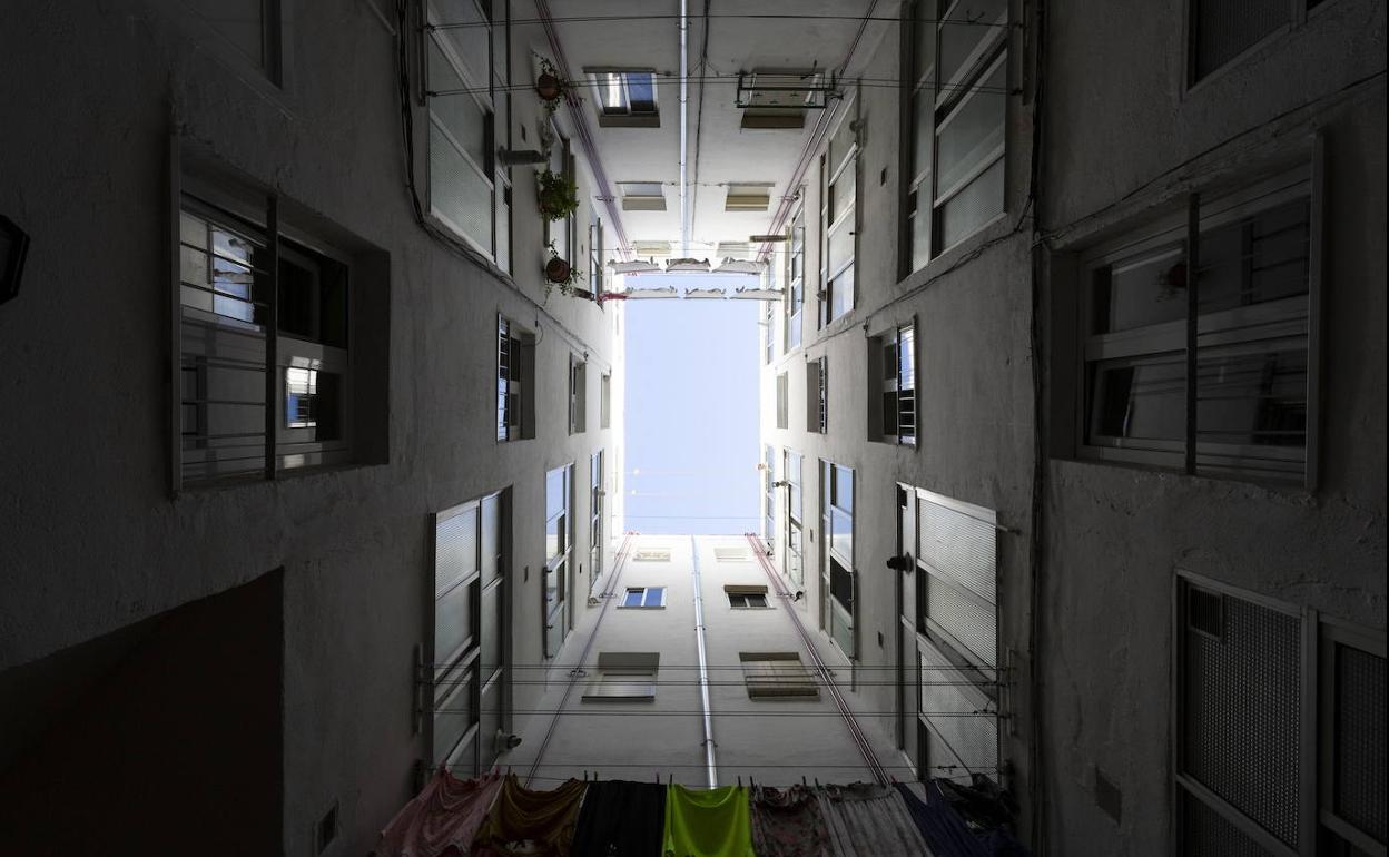 Vivienda en el barrio de Las Delicias, en Valladolid.