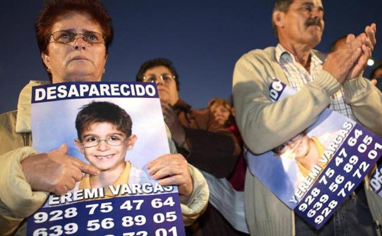 Concentración de apoyo a la familia de Yeremi Vargas.