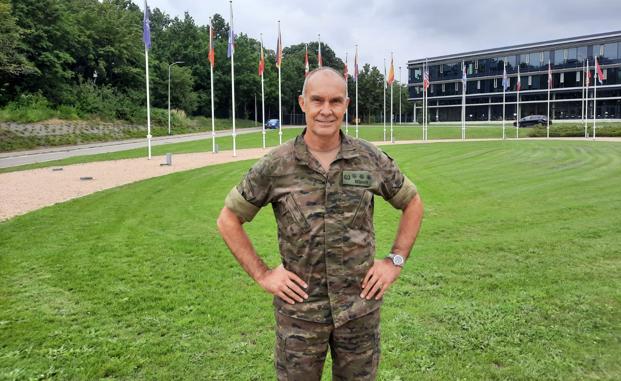 El militar vallisoletanos, en su actual destino. 