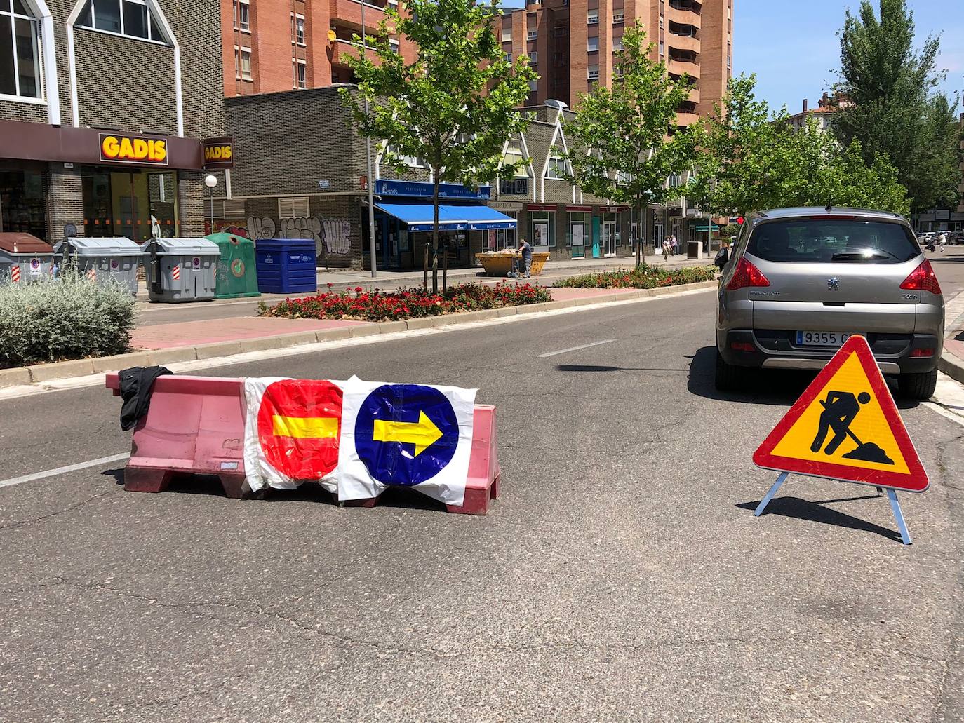 Corte por obras en Valladolid.. 