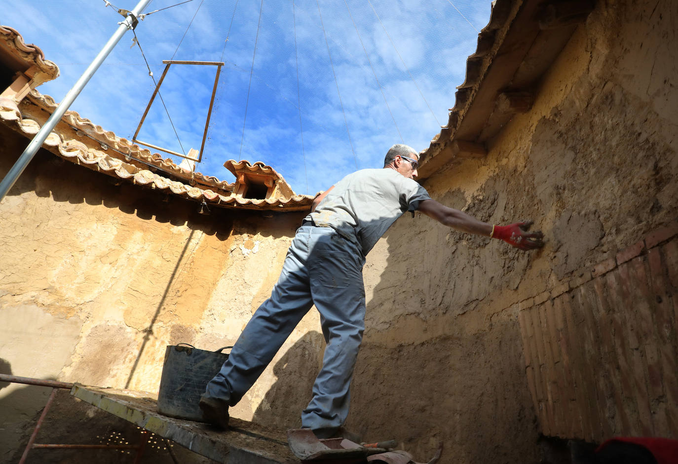 Restauración de un palomar en Villamartín de Campos.