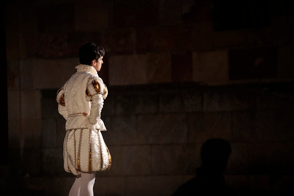 Representación de la boda de Felipe II en el Patio Chico