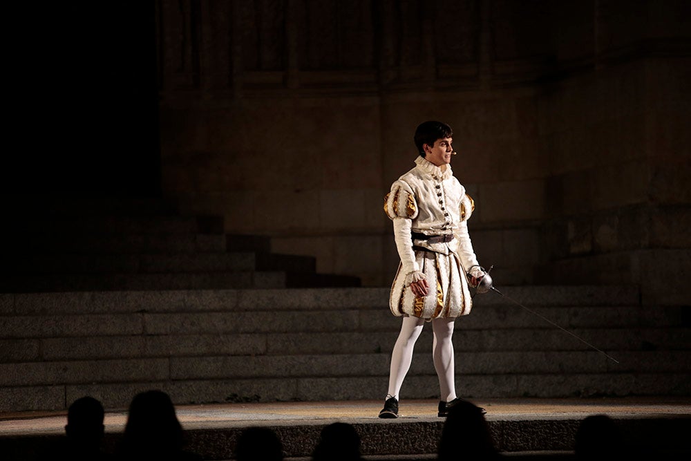 Representación de la boda de Felipe II en el Patio Chico