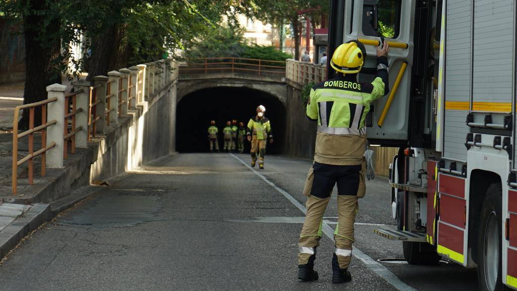 El túnel de Labradores, tras el suceso. 